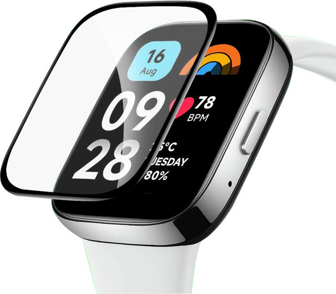 샤오미 레드미워치5 액티브 액정보호필름 풀커버 강화유리 Redmi Watch5 Active, 2매