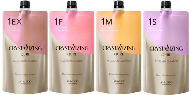 신형 시세이도 크리스탈라이징 큘 디자이닝 크림 열펌 파마약 펌제, M(중손상모) 로션, 1개