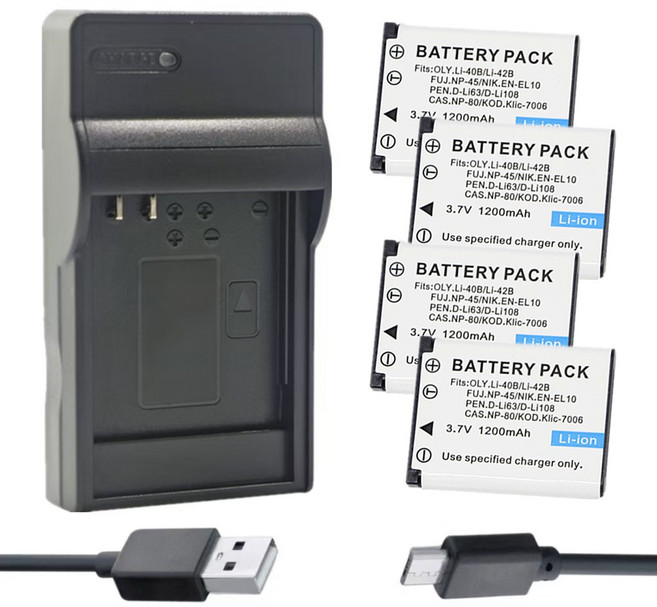 NP-45 NP-45A 충전기 또는 배터리 Fujifilm FinePix JV100 JV105 JV150 JV155 JV160 JV200 L30 L50 L55 L90, 01 빠른, 07 4 Battery 1 Charger