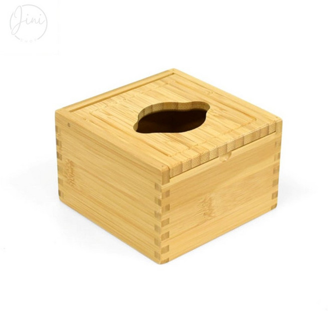 리니홈 대나무 냅킨함 휴지케이스, 대나무냅킨함