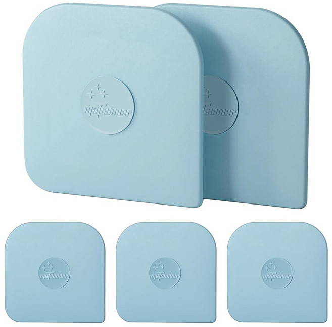 팬 스크레이퍼 5개 냄비 플라스틱 주철용 비스크래치 및 청소 튼튼한 주방 도구-아쿠아, 5 Pcs, Gray