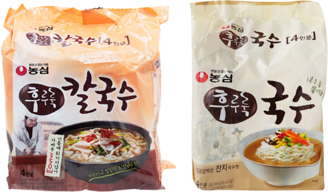 농심 후루룩 세트 (후루룩칼국수4 + 후루룩국수4)