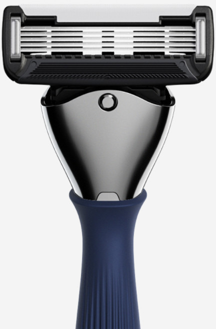 [와이즐리] 면도기 스타터 세트, 1세트, PRO (깔끔한 면도), 미드나잇 네이비