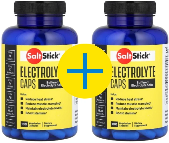 SaltStick 솔트스틱 전해질 수분 보충 운동 러닝 라이딩 100캡슐, 2개, 100정 - 쿠팡