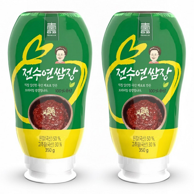 전수연 국산재료100% 건강한 쌈장, 2개, 350g