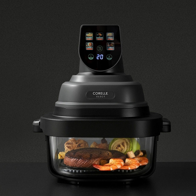 26년형 코렐 일렉 바사칸 4세대 에어프라이어 에어글라스, 코렐 일렉 바사칸 에어프라이어 기본구성(4L+1.5L)
