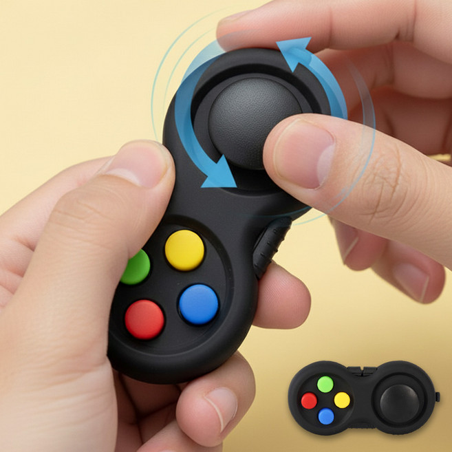 앙플러스 스트레스 해소 피젯패드 장난감 피젯 토이, 레인보우, 1개