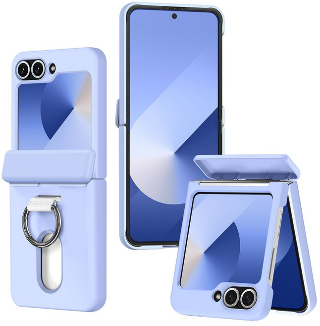 YINUO 갤럭시 z플립 5 6 7 FE 자동 힌지 보호 카드 수납 휴대폰 핑거링 케이스