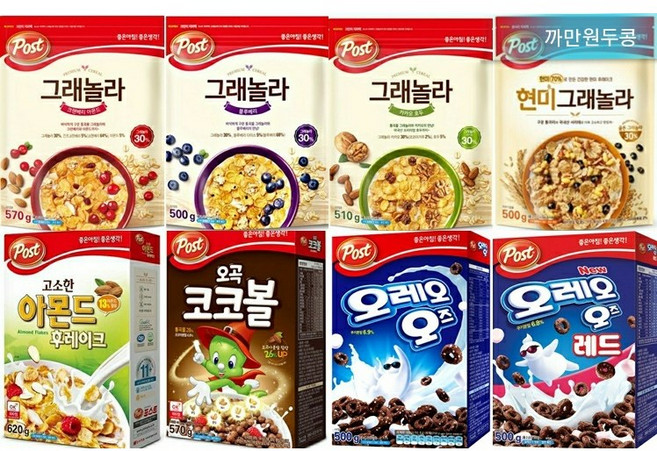 포스트 그래놀라 시리얼 콘푸라이트 오레오오즈 현미 간편식사, 1개, 500g
