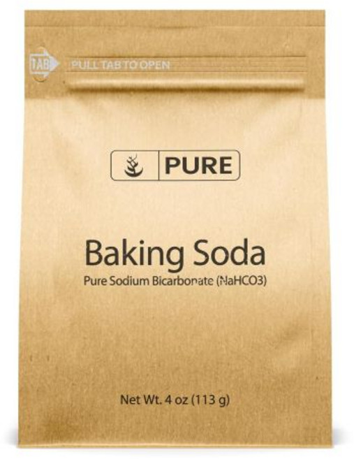 베이킹파우더 베이킹파우다 홈베이킹 업소용 오리지널 재료 베이킹 소다(2파운드) 중탄산나트륨(NaHCO3) 항상 하며 필러나 첨가물이 없습니다., 4 Ounce (Pack of 1), 1개