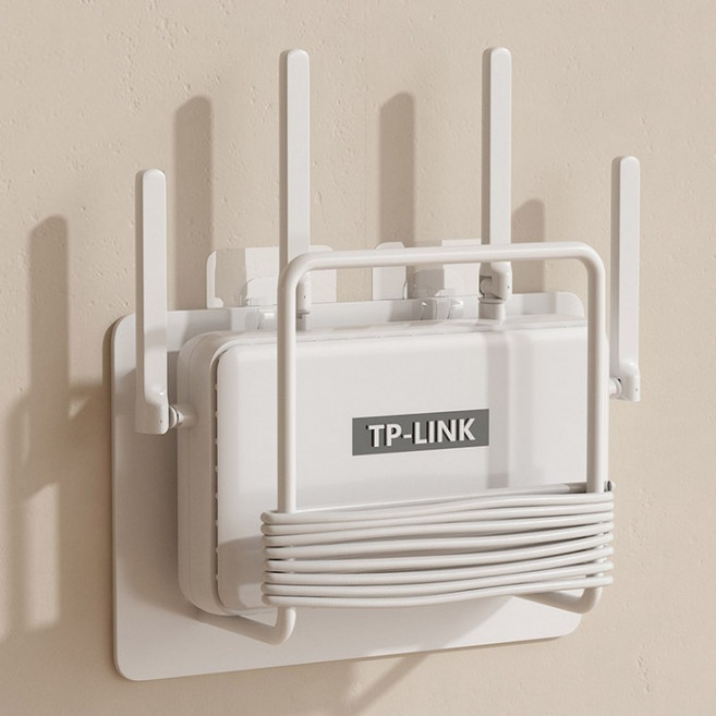 셋톱박스 공유기거치대 무타공 셋톱박스 선반 사운드바거치대, 블랙, 1개