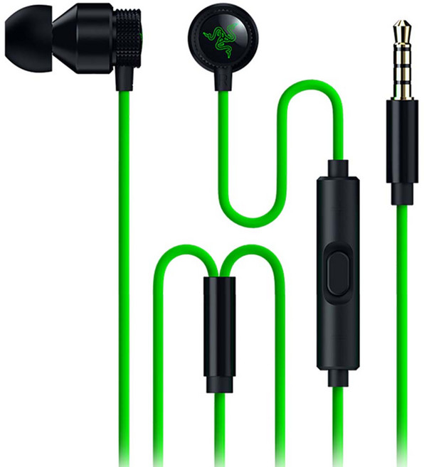 레이저 해머헤드 V3 유선 게이밍 이어폰 줄 꼬임방지, 블랙, 이어폰+클리닝스왑