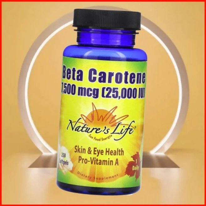 네이처로스 라이프 베타카로틴 7500mcg 소프트젤 2 미국내수 네이처스 라이프네이처로스, 1개, 250정 - 쿠팡