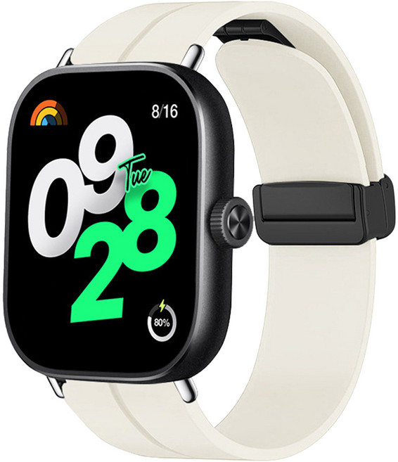 더조은셀러 샤오미 레드미 호환 디버클 마그네틱 실리콘 스트랩, 샌드, 1개