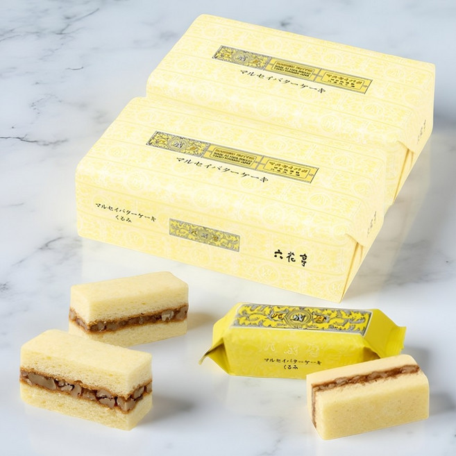 일본 롯카테이 마루세이 버터 케이크 10개입 x2팩 호두 카라멜 크림 샌드