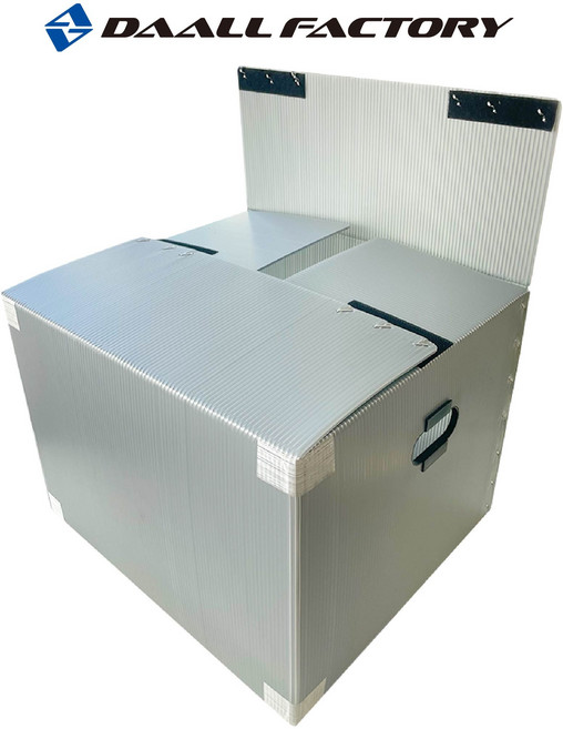 이사박스 5호 5개묶음 이사짐 이삿짐 이사용 플라스틱박스 수납정리함 단프라 포장박스, 은색, 고급벨크로형 X 5개