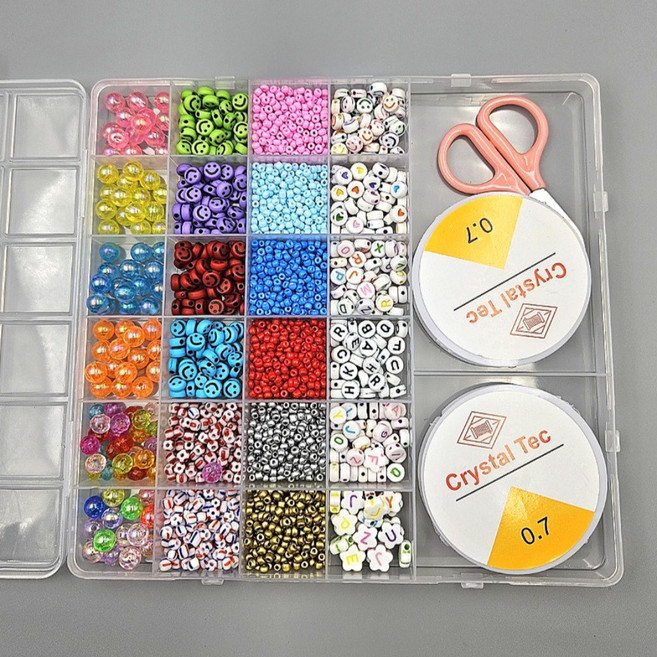 일상채움 팔찌 반지 키링 만들기 DIY 비즈 공예 세트