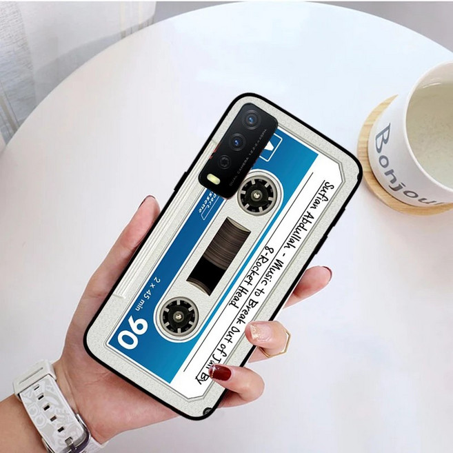 빈티지 카세트 테이프 레트로, 1개, 6. Slicone B. VIVO Y55 5G
