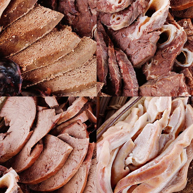 돼지 허파 700g+염통 150g+오소리 감투 200g, 1세트