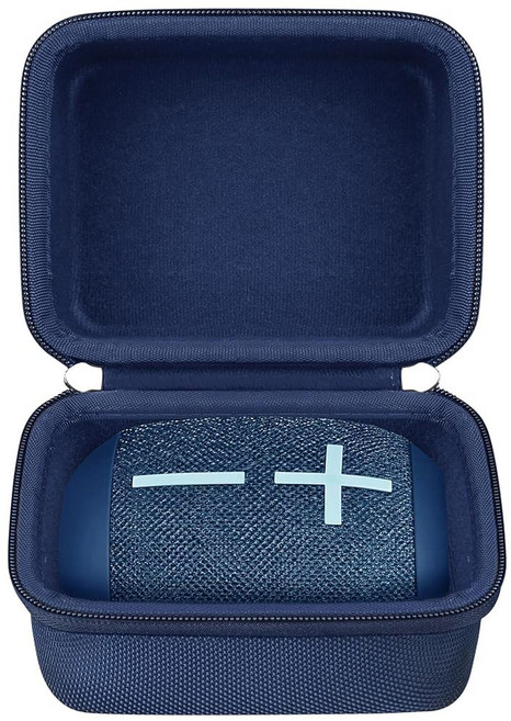 Elonbo Ultimate Ears WONDERBOOM 4/3/2 휴대용 야외 블루투스 방수 스피커용 케이스 4 무선 스피커 여행용 보관 커버 충전 케이블에 맞는 추가 메시, 블루.