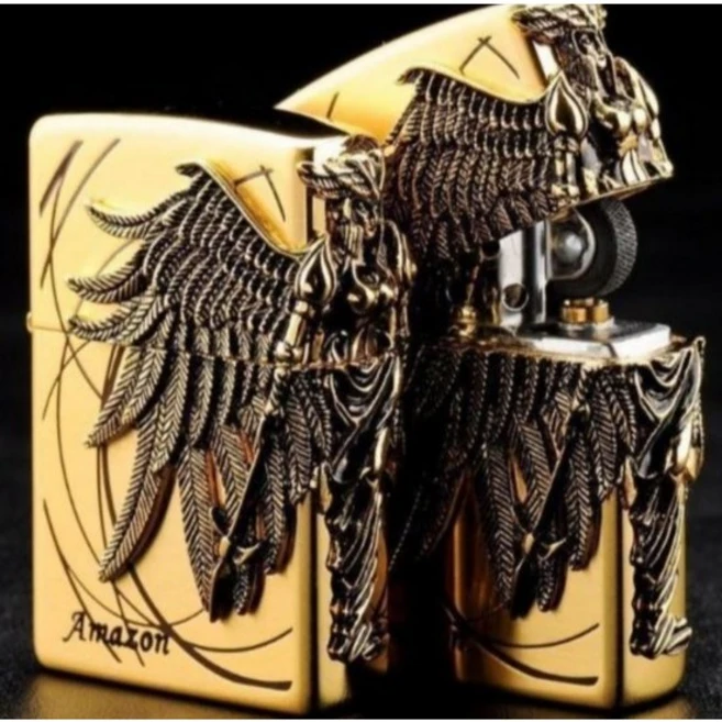 미츠키 지포형 라이터 천사 아마존 라이타 선물용 - 쿠팡