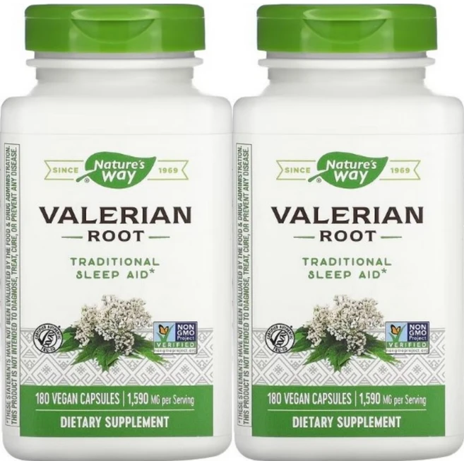 네이처스웨이 발레리안 뿌리 530mg, 2개, 180정, 180정 - 쿠팡