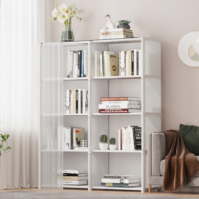 Anystar 다용도 수납장 리빙박스 정리함 조립식 옷장 책꽂이, 화이트