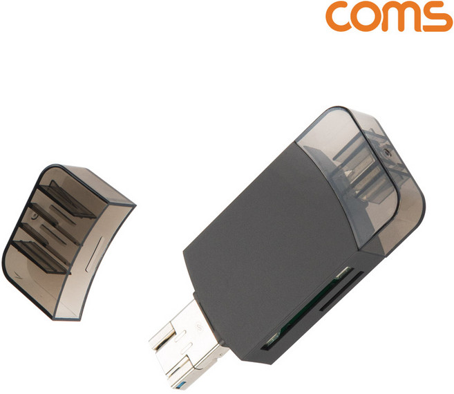 Coms 멀티 OTG 카드리더기(Micro 5Pin) SD카드 TF/Micro SD USB 31 (Type C) USB-C USB-A 마이크로 5핀 Micro USB 미니 휴대용, 레몬향기 다판다 본상품선택, 레몬향기 다판다 본상품선택, 1개