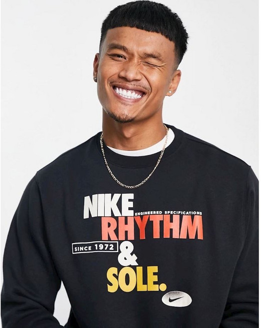 나이키 베너레 기모 루즈핏 긴팔티셔츠 블랙 S M L XL 2XL