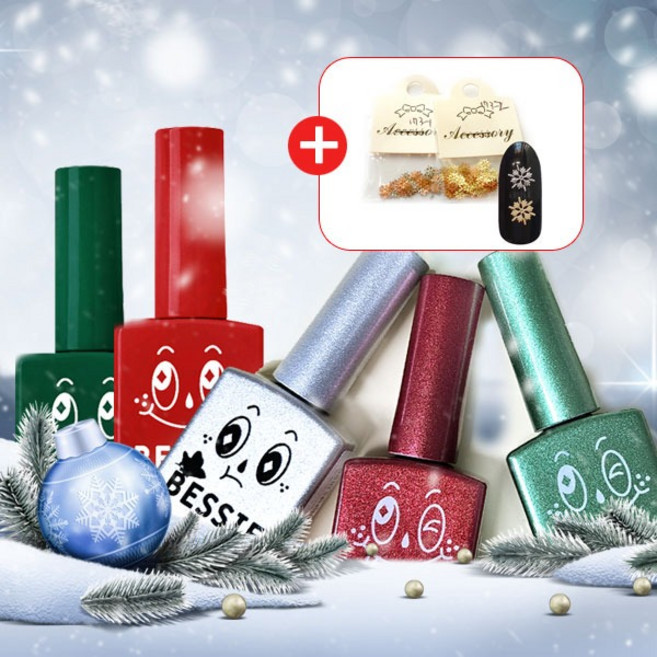 베씨젤 홀리데이 겨울시즌 컬러글리터 5종세트, 1개