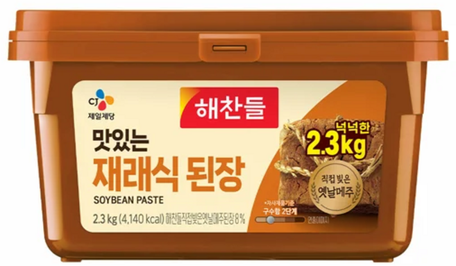 해찬들 재래식 된장, 2.3kg, 5개