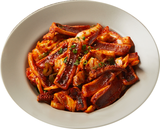 쿡솜씨 매콤오징어볶음 밀키트 캠핑 음식 요리, 1개, 460g