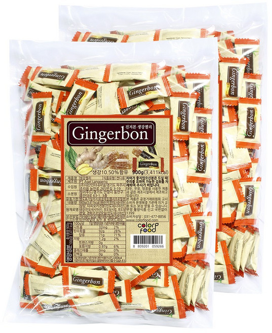 진저본 생강젤리, 2개, 900g