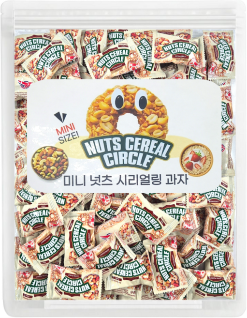 다파니 미니 넛츠 씨리얼링 과자 대용량, 1개, 600g