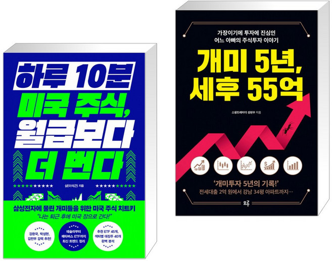 하루 10분 미국 주식 월급보다 더 번다 + 개미 5년 세후 55억 (전2권), 알에이치코리아(RHK)