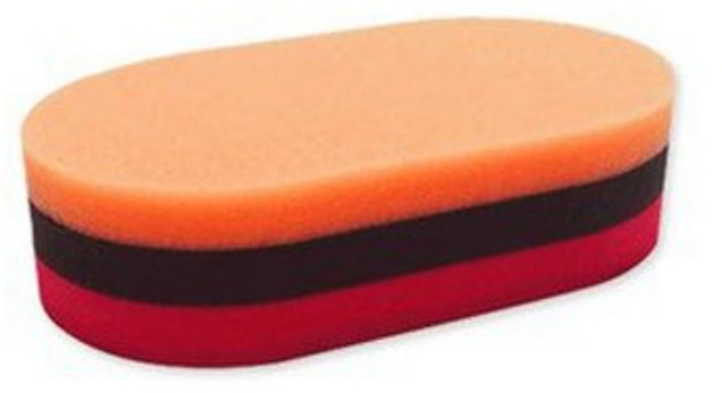 잇츠윈 3색 저먼패드 왁스 어플리케이터, 혼합색상, 4개