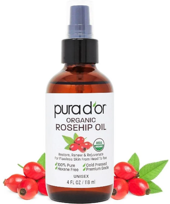 퓨라도르 콜드프레스 냉압착 로즈힙 오일 118ml(4fl oz), 1개, 118ml - 쿠팡
