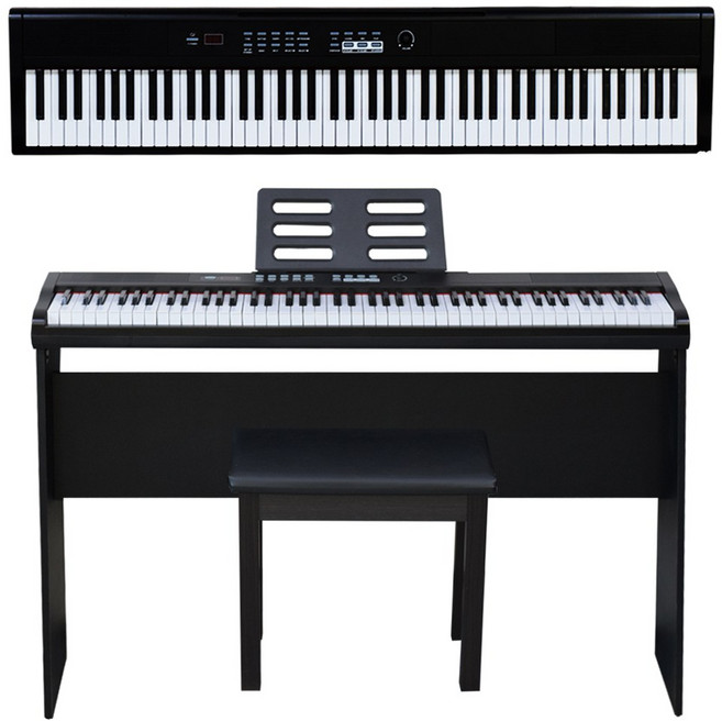 비바체 88건반 전자디지털피아노 vs-860pro, vs-860pro기본구성+본체+나무스텐드+의자, 1개, 블랙