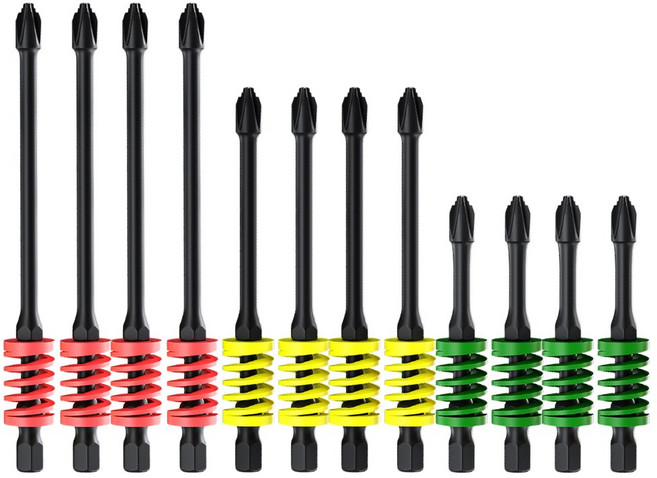 아띠꼴로 6개1세트 스프링 전동 드라이버 드릴 비트 육각 토션, 2세트
