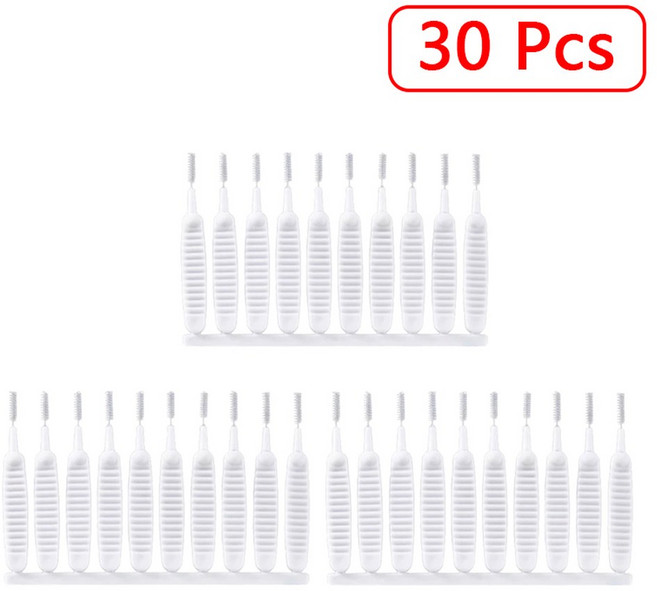 창틀 청소 브러쉬 구멍 미니 휴대폰 갭 방지 모공 막힘 키보드 샤워헤드 먼지 도구 브러시 브러시, 한개옵션1, 30 Pcs