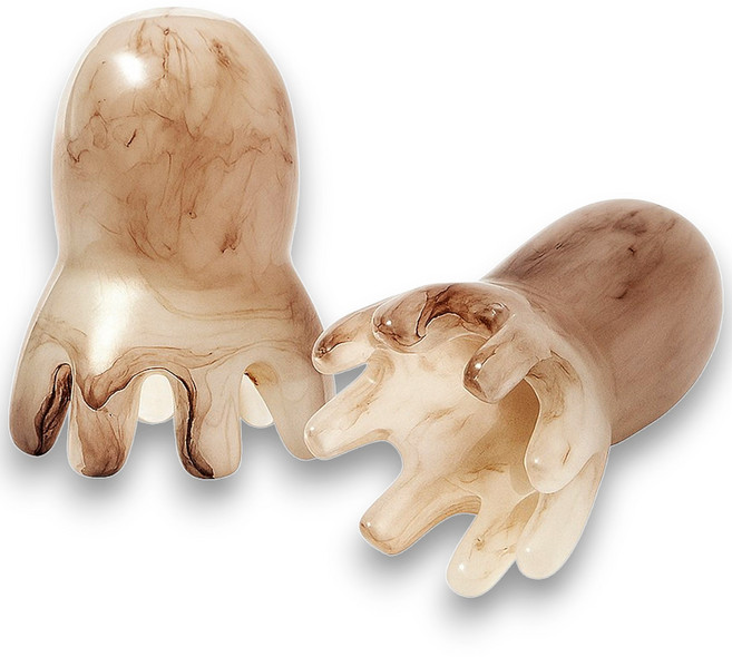 [2개 세트] 천연소재 마사지 문어괄사 헤어바디 샤워마사지, 문어괄사1+1, 1세트