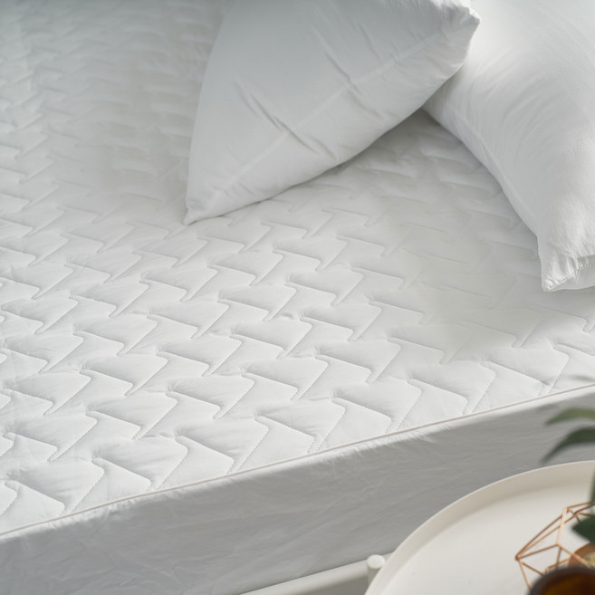 먼지없는 부드러운 알러지케어 비기닝 누빔 무지 올인원 매트리스커버 방수매트커버 슈퍼싱글 퀸 킹 사계절 방수커버