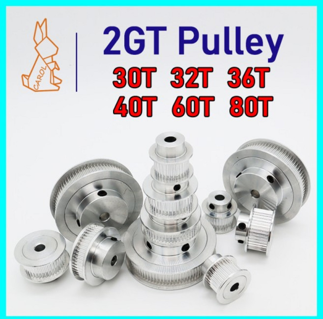 2GT 동기 휠 3D 프린터 도르래 30T 32T 36T 40T 60T 80T 보어 4 5 6 ~ 19 20 25mm 벨트 너비 6 10 15mm 2M, 01 40Teeth, 02 6mm, 07 Bore 14mm, 01 40Teeth
