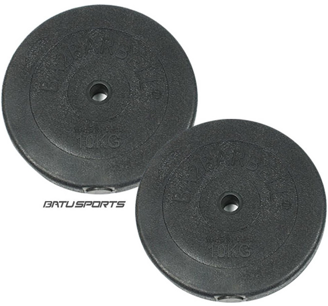 바벨 원판 조립식 PVC 경량 중량 아령 덤벨 1kg - 10kg, 2개, 블랙