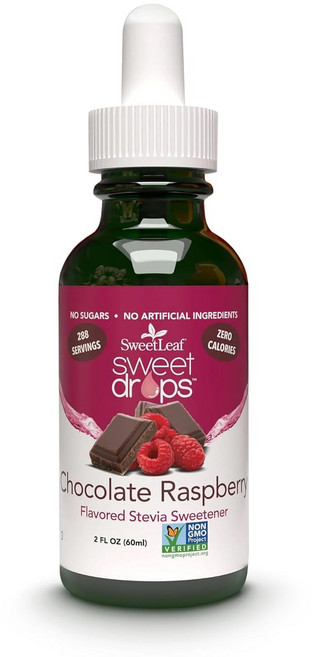 스위트리프 스위트 드롭스 - 맛 스테비아 액상 감미료 유기 SweetLeaf Sweet Drops - Flavored Stevia Liquid Sweetener Organic, 1개, 60ml