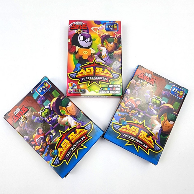 [무료배송/당일배송] 시즌34 스타포스 2025브롤스타즈카드 게임카드 [엘리빅마켓], 2.시즌35(스타포스)_3팩(99카드), 1개