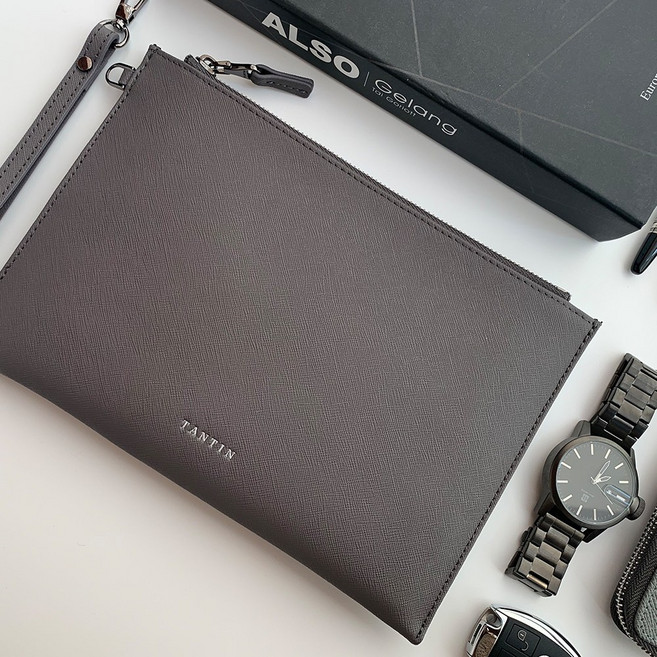 탄틴 테일러 가죽 클러치백 T61001 그레이 3사이즈 6컬러