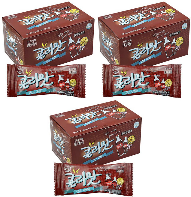 선미식품 콜라맛 캔디, 660g, 3개