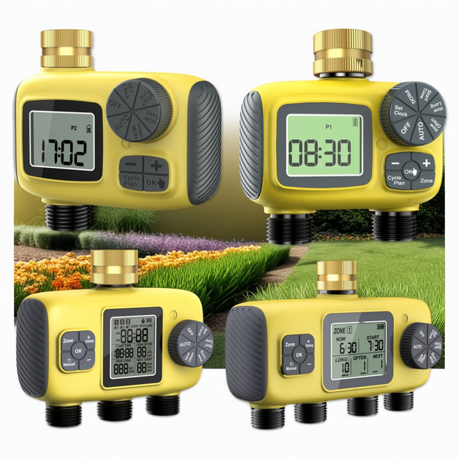 스마트 자동 물주기 관수 타이머 야외 정원 식물 급수타이머 관개 시스템, YZD01-T, 1개