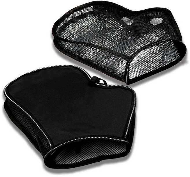 케이엠 오토바이 여름 핸들커버 글러브, 1세트, KMB1.여름 메쉬 핸들커버 블랙